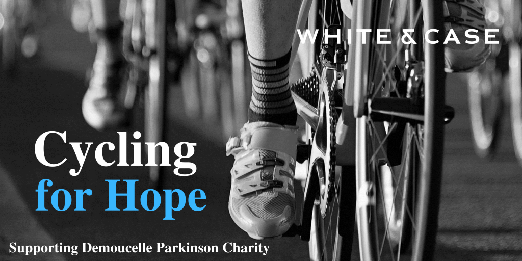 211206 WhiteCase Banner Cycling for Hope 2 - Demoucelle Parkinson Charity